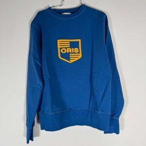 Oris watches blue crewneck sweatshirt size small